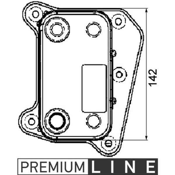 Oil cooler engine oil MAHLE for MERCEDES E-CLASS T-Model (S210)