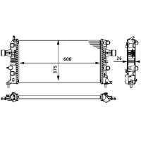 Wasserkühler MAHLE für OPEL ASTRA G Stufenheck (T98)