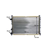 Water cooler with screw MAHLE for ALFA ROMEO 145 (930_)