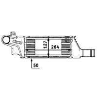 Intercooler MAHLE for OPEL CORSA C (X01)