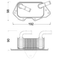 Ölkühler Motoröl MAHLE für AUDI A4 B7...