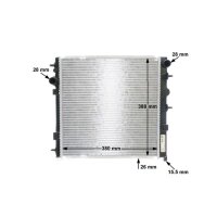 Kühler Motorkühlung MAHLE für CITROEN C3 III (SX)