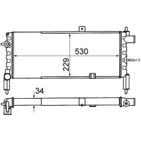 Radiator MAHLE for OPEL CORSA A CC (S83)