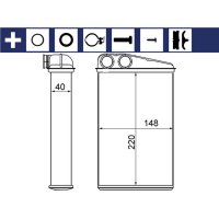 Wärmetauscher Innenraumheizung MAHLE für...