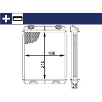 Heat exchanger interior heating with add-on parts MAHLE...