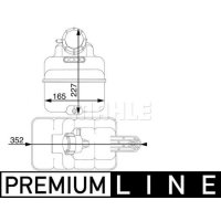 Coolant expansion tank with cover MAHLE for EUROSTAR EUROTRAKKER EUROTECH