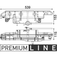 Coolant expansion tank MAHLE for NISSAN RENAULT