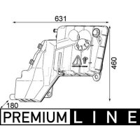 Coolant expansion tank with cover MAHLE for STRALIS TRAKKER