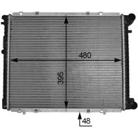 Water cooler with screws MAHLE for RENAULT 19 II Chamade...