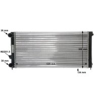 Radiator cooling fins joined 628 mm - 322 mm MAHLE for e.g. VW PASSAT