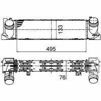 Ladeluftkühler MAHLE für BMW 1 (F21)