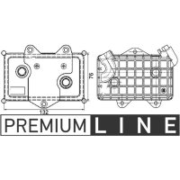 Oil cooler engine oil MAHLE for MERCEDES VARIO...