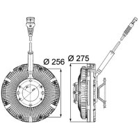 Radiator fan clutch 5-pin MAHLE for DAF