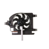 Fan air conditioning condenser with radiator fan frame MAHLE for KIA RIO