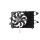 Engine cooling fan 12 V 240 W Ø 390 mm electric MAHLE for e.g. FORD MONDEO