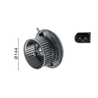 Innenraumgebläse 12 V 275 W Ø 149 mm 2-polig MAHLE für u.a. MB B-KLASSE