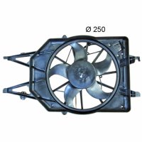 Engine cooling fan with radiator fan frame MAHLE for FORD...