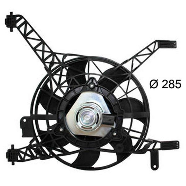 Engine cooling fan with radiator fan frame MAHLE for FORD B-MAX FIESTA