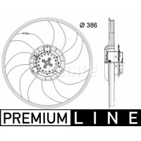 Engine cooling fan MAHLE for OPEL CORSA D (S07)