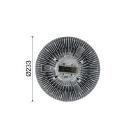 Clutch radiator fan thermal Ø 233 mm MAHLE for e.g. IVECO EUROTRAKKER
