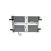 Kondensator Klima mit Trockner Rohre parallel MAHLE...