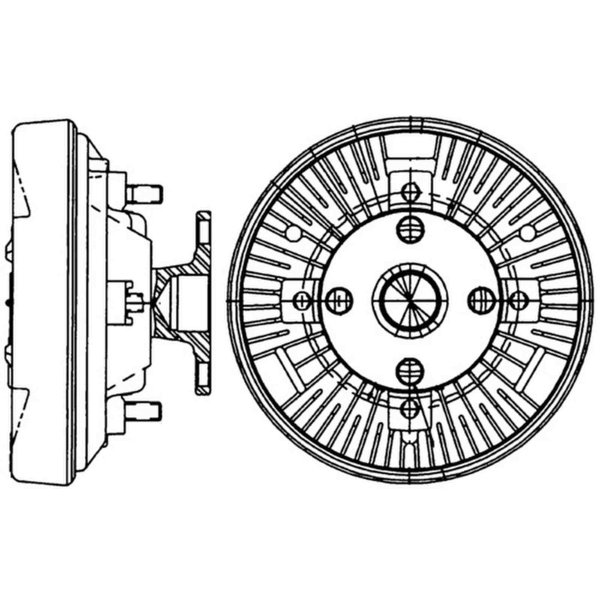 Fan clutch MAHLE for JOHN DEERE 6000 SERIES