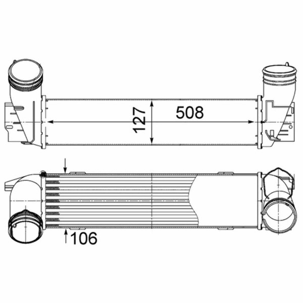 Ladeluftkühler Filtereinsatz MAHLE für BMW 3