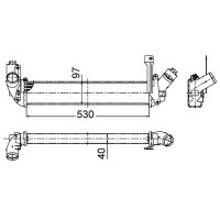 Intercooler MAHLE for RENAULT KANGOO (KC0/1_)