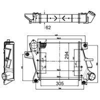 Ladeluftkühler MAHLE für NISSAN X-TRAIL I (T30)