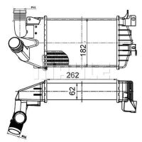 Intercooler MAHLE for OPEL ASTRA H Box Body/Estate (L70)