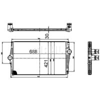 Ladeluftkühler MAHLE für VOLVO XC90 I (275)