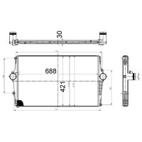 Ladeluftkühler MAHLE für VOLVO S60 I (384)
