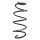 Suspension spring front axle coil spring Ø137mm SPIDAN for e.g. SEAT Ibiza IV