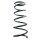 Suspension Spring Front Axle Coil spring with constant wire diameter SPIDAN for e.g. FIAT Sedici