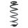 Suspension Spring Rear Axle Coil spring with constant wire diameter SPIDAN for e.g. FIAT Sedici