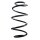 Suspension Spring Front Axle Coil spring with constant wire diameter SPIDAN for FIAT 500 C
