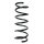 Suspension Spring Rear Axle Coil spring with constant wire diameter SPIDAN for FORD Mondeo IV Turnier