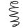 Suspension Spring Front Axle Coil spring with constant wire diameter SPIDAN for MERCEDES-BENZ GLK-Klasse