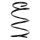 Suspension Spring Front Axle Coil spring with constant wire diameter SPIDAN for NISSAN Murano I