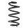 Suspension Spring Rear Axle Coil spring with constant wire diameter SPIDAN for NISSAN Qashqai +2 I