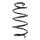 Suspension spring front axle coil spring Ø159mm SPIDAN for e.g. SAAB 9-3