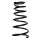 Suspension spring rear axle coil spring Ø118mm SPIDAN for e.g. LEXUS RX