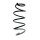 Suspension Spring Front Axle Coil spring with constant wire diameter SPIDAN for CITROËN C2