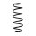 Suspension Spring Rear Axle Coil spring with constant wire diameter SPIDAN for CITROËN C2