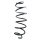 Suspension Spring Front Axle Coil spring with constant wire diameter SPIDAN for CITROËN C3 Pluriel