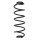 Suspension Spring Rear Axle Coil spring with constant wire diameter SPIDAN for CITROËN C3 Picasso