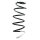 Suspension Spring Front Axle Coil spring with constant wire diameter SPIDAN for CITROËN C3 Picasso
