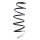 Suspension Spring Front Axle Coil spring with constant wire diameter SPIDAN for CITROËN C3 Picasso