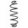 Suspension Spring Rear Axle Coil spring with constant wire diameter SPIDAN for CITROËN C3 II