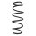 Suspension Spring Front Axle Coil spring with constant wire diameter SPIDAN for e.g. LANCIA Musa